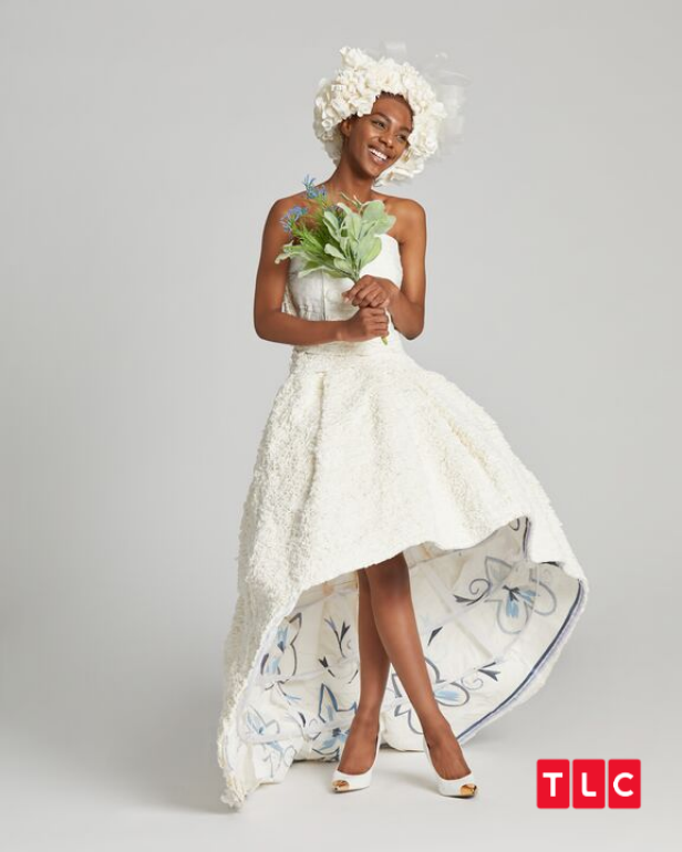 Toilet paper shop bride dress